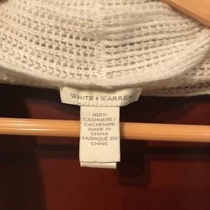 Cream cashmere scarf.